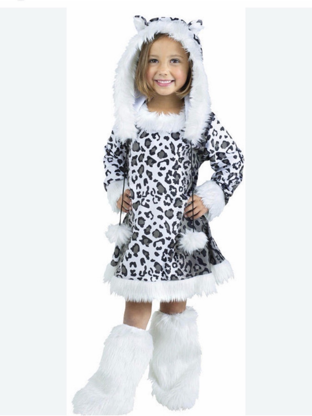 Snow Leopard Child Costume. Age 4-6 years.